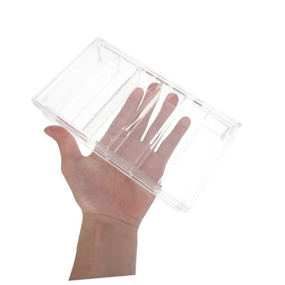 SHINEOFI Acrylic Incubation Box with Lid for Aquarium Fry and Specimen Observation 6-Compartment Portable Breeding Tray Made of Acrylic for Research and Easy-Clean Laboratory Use