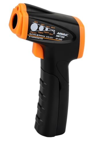 NAVAC NMT300 Infrared Thermometer | HVAC Digital Thermometer | High-Precision Infrared Temperature Sensor Gun | LCD Backlit Display | 1 Year Warranty