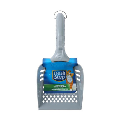 Fresh Step All In One Litter Scoop - Fast and Easy to Use Cat Litter Scooper - Deep Shovel Ergonomic Handle Grip Kitty Litter Scooper to Scoop Away Cat Litter | Deep shovel design, ergonomic handle grip, Kitty Litter Scooper for fast and easy daily scoopi