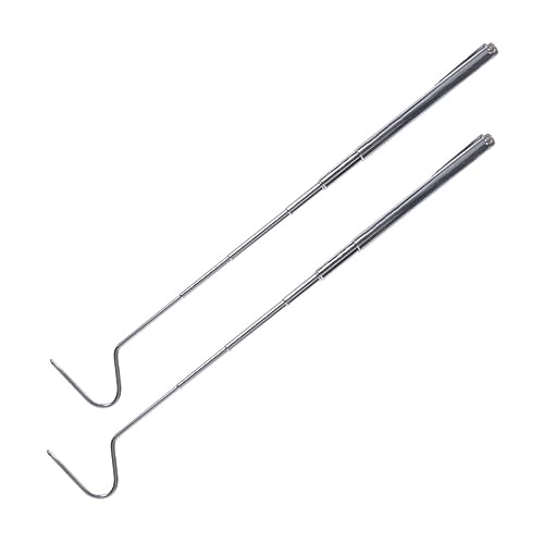 LIOOBO Snake Catching Clip Reptile Grabber Large Hook 71cm Telescopic Snake Hook for Reptiles