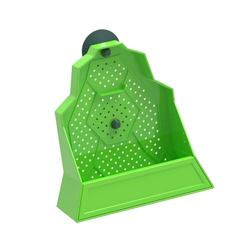 Anti-Escape Feeding Bowl with Ventilation Holes and Strong Suction for Amphibians Diets Suction Cup Reptiles Feeder - size: M