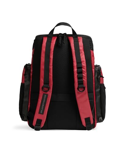 ARENA One Go Swim Backpack Travel Large Size Athletes Sports Equipment Bag 45 Liters - color: Red