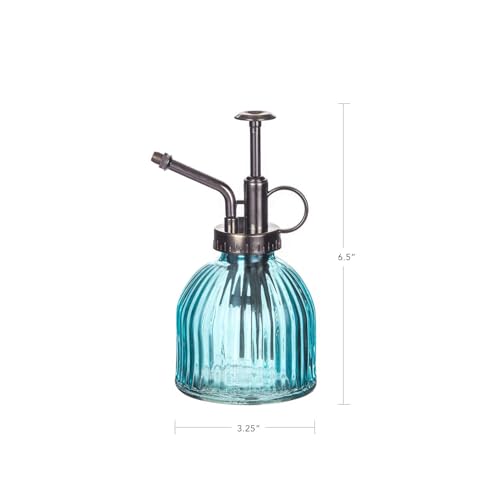 Topadorn Glass Plant Mister, 6 oz Vintage Plant Spray Bottle for Indoor Plants, Hand Pump Water Mister for Houseplants, Succulents & Terrariums