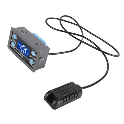 AYNEFY Digital LCD Temperature Humidity Controller Thermostat Hygrometer with High Accuracy Sensor for Incubation Greenhouse Breeding