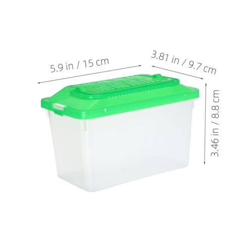 2pcs Portable Handheld Fish Tank Transparent Pet Container for Travel Durable Aquarium Breeding Carrier for Goldfish Turtles and Small Reptiles Compact Design for