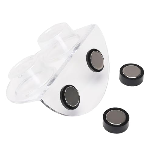 AIICIOO Crested Gecko Food Dish - Strong Magnetic Reptile Feeding Ledge for Bearded Dragon Lizard Crested Gecko Tank Accessories with 6 Pack Plastic Cup - size: Food Dish White