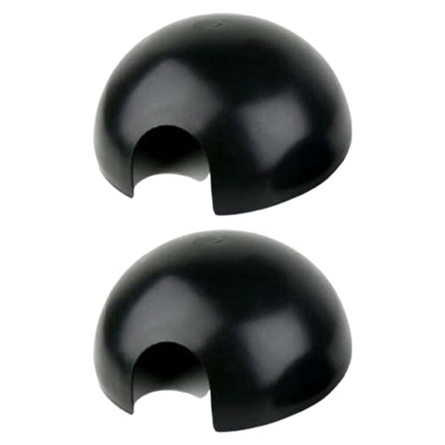 Jungle Bob - Round Hide Box for Reptiles & Snakes - Durable Plastic - Creates A Dark Retreat to Reduce Pet Stress - Economical Reptile Hides for Terrariums - Small - 5" x 2.5" (2 Pack) - size: Small, style: 2 Pack