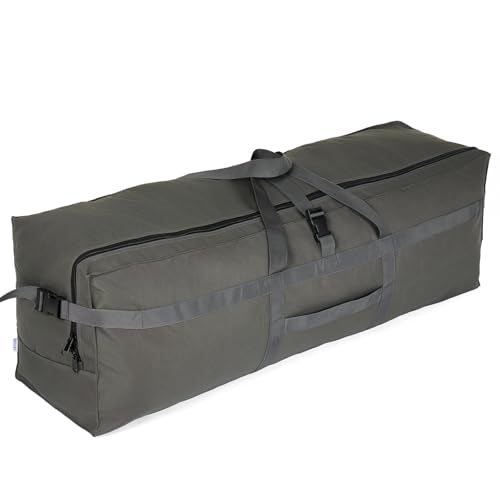 Large Duffel Bag, Waterproof Carry on Weekend Overnight Storage Bag over Luggage for Airline, Travel, Camping, Moving - color: 180L-Dark Grey