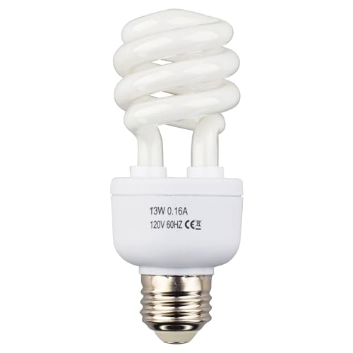 LUCKY HERP 15.0 UVB Intense Fluorescent Bulb,Terrarium Lamp for Reptiles,E26,Screw Thread (13, Watts)