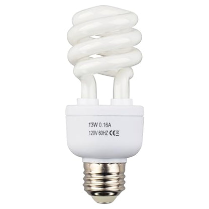 LUCKY HERP 15.0 UVB Intense Fluorescent Bulb,Terrarium Lamp for Reptiles,E26,Screw Thread (13, Watts)