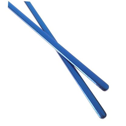 2pcs Reptile Feeding Spoon Long Handle Pet Food Tool for Lizard Gecko Animals Easy to Use Durable Convenient Feeding - color: Blue