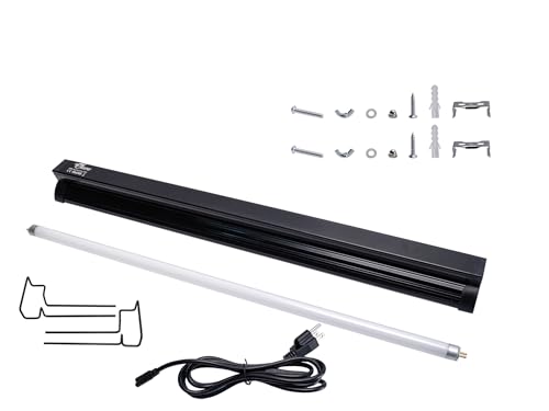UVB Reptile Light, New Version T5 HO UVB10.0 Lighting Combo Kit, High Output UVA UVB,Compact UVB Lamp for Desert & Tropical Reptiles, Reptile Light Fixture 24W-22Inch