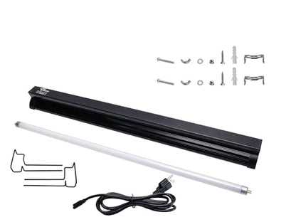 UVB Reptile Light, New Version T5 HO UVB10.0 Lighting Combo Kit, High Output UVA UVB,Compact UVB Lamp for Desert & Tropical Reptiles, Reptile Light Fixture 24W-22Inch