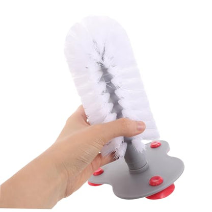 Toddmomy Aquarium Turtle Brush Suction Cup Turtle Shell Scrub Brush Reptile Cleaning Tool