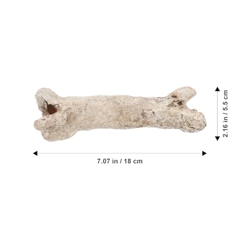 TOYANDONA Resin Reptile Hideout Cave Shelter Bone Decor Small Portable Hiding Place for Reptile Terrarium Tank Habitat
