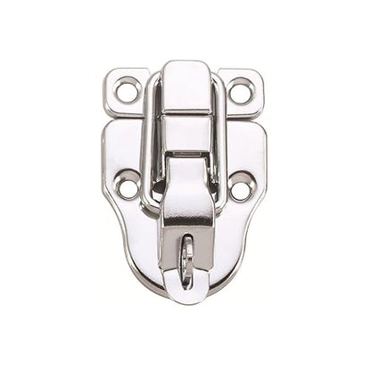 10Pack Metal Duckbilled Box Hasp Lock Toggle Latch Catch for Wooden Case Boxes Toolbox Silver