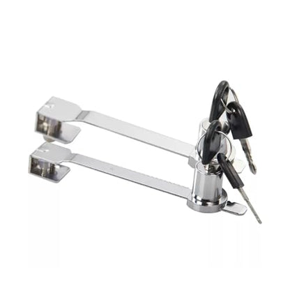Sliding Glass Door Lock, 2 Pcs Display Case Lock, Sliding Glass Door Ratchet