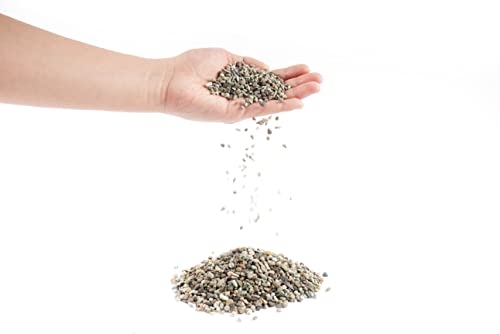 Thoreau Aquarium Sand Natural Decorative Gravel 3-5mm 2L Aquascape | For aquascaping, planted, shrimp and nano tank - size: M,2Lx1pk