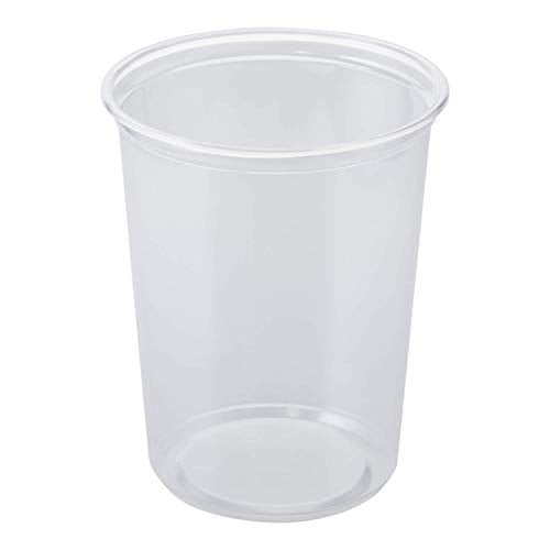 Karat FP-DC32-PPU 32 oz Deli Container, 5.7" Height, 4.61" Width, 3.27" Length (Pack of 500), Clear (Pack of 500) - size: 32 oz Container