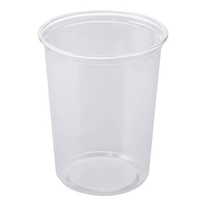 Karat FP-DC32-PPU 32 oz Deli Container, 5.7" Height, 4.61" Width, 3.27" Length (Pack of 500), Clear (Pack of 500) - size: 32 oz Container