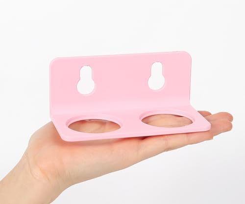 Crested Gecko Feeding Ledge with 10PCS Gecko Food Dish - Pink - color: Pink