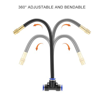 30 FT Drip Irrigation System 5/16 Inch Tubing with 10 Nozzles, Automatic Watering Misting System, Adjustable Sprinkler for Garden, Lawn, Plants, and Raised Bed - size: 30FT
