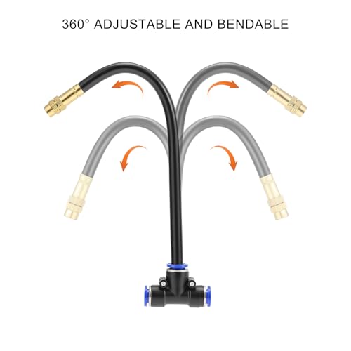 40 FT Drip Irrigation System 5/16 Inch Tubing with 13 Nozzles, Automatic Watering Misting System, Adjutable Sprinkler for Garden, Lawn, Plants, and Raised Bed - size: 40FT