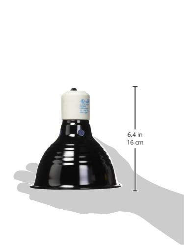 Fluker's Clamp Lamp, Heavy Duty, 75-Watt Maximum | On/Off Switch | 5.5" Diameter | Pack of 2 | UL/CUL Approved - size: 5.5 Inch (Pack of 2), style: 5.5" with On/Off Switch for Reptiles