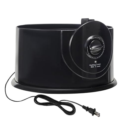 COOSPIDER Base CRH-380B Reptile Humidifier, Reptile Fogger Tank Humidifier Accessories, Reptile Misting System Replacement for Reptiles Amphibians Herps Vivarium - color: 380B-Black-Base