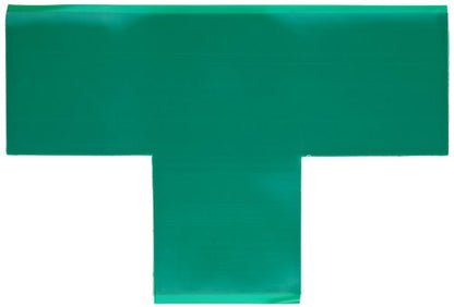Mighty Line T3G Floor Marker Tape T Shape 9-Inch by 6-Inch by 3-Inch, Green, Pack of 50 - color: Green