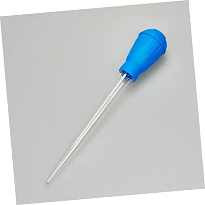 VANZACK 3pcs Aquarium Clean Pipette Dropper for Fish Tank Water Change and Debris Removal Measurement Scale - color: Blue