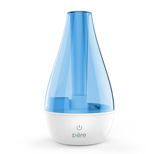 Pure Enrichment MistAire Studio Ultrasonic Cool Mist Humidifier - Small & Compact, Overnight Operation, 2 Mist Settings, Optional Night Light, & Auto Shut-Off - For Offices, Plants & Small Spaces - size: MistAire Studio (Small)