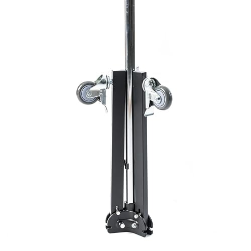 Cheetah Stand Pistol Grip Light Stand with Castors with Sliding Arm & Chrome Plated. Max Weight of 15lbs & 6.5 Max Height.