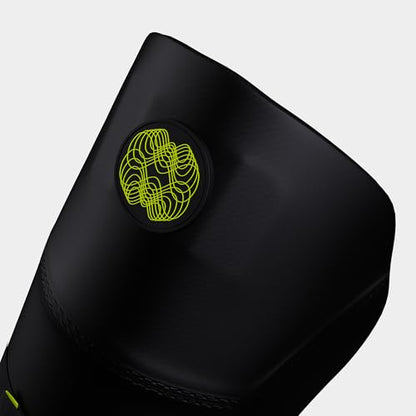 moonwalkr Cricket Wicket Keeping Shin Guards Cricket Guard for Keeper's Height (4'5" - 6'6") Wicket Keeping Pads Super Slim Gear Comes with a 3-inch Strap - color: Black