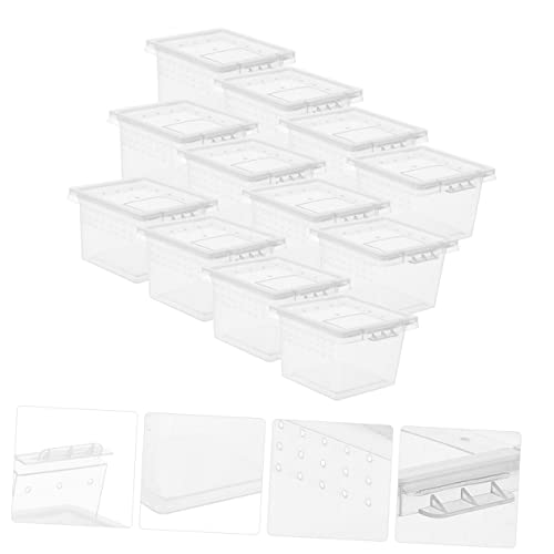 IMIKEYA 20pcs Reptile Breeding Box for Snakes Geckos Tarantulas and Frogs Enclosure for Pets Lightweight and Wear-Resistant Reptile Container