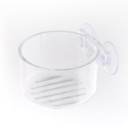 4 Pcs Jumping Spider Feeding Dish Water Bowl with Suction Cup for Jumping Spider Tarantula Millipede Small Reptiles