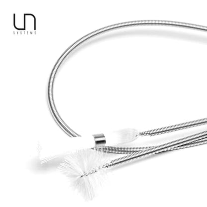 Ultum Nature Systems Twin Brush - Aquarium Brush for Glass Tanks, Pipe Cleaner Brush, Long Tube Cleaning Brush w/Double Ended Brush Styles - Flexible Drain Brush for Home Kitchen Sink - 59.05 in - size: 59.05 in