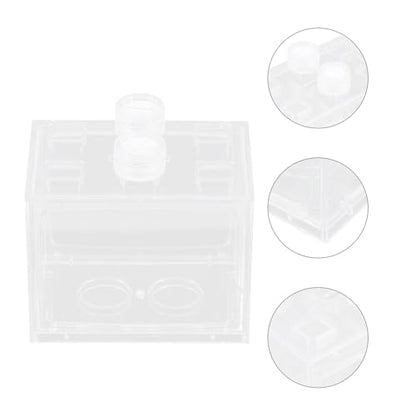 Tofficu Small Desk Aquarium Kit with LED Light, Mini Desktop Terrarium Fish Tank for Freshwater, Creative Micro Aquatic Ecosystem Starter Bowl