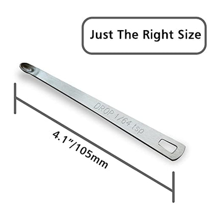 1PCS 1/64tsp(0.08ml) Mini Measuring Spoon, Small Teaspoon for Tiny Amounts | High Precision, Food-Grade, ‌Rust-Free, Dishwasher-Safe, Easy-Read Markings, Multi-Purpose, Sturdy & Durable - size: 1/64tsp|0.08ml|0.08cc