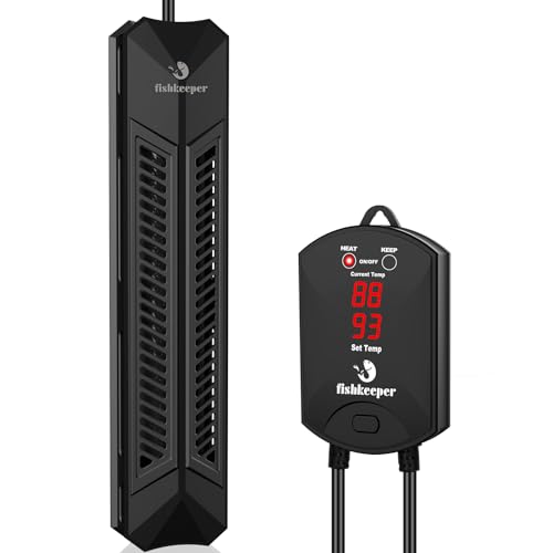 fishkeeper Aquarium Heater, 500W Fish Tank Heater for 66-132 Gallon | Adjustable Digital Display Controller, Submersible Water Heater with Thermostat Overheat & Dry-Boil Protection - size: 500W for 66-132 gallon