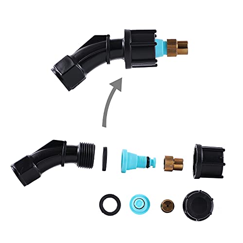 3-Piece Nozzle Set, Adjustable for High Pressure Atomization, Titanium Material, Single, Double, Three Nozzle Combination