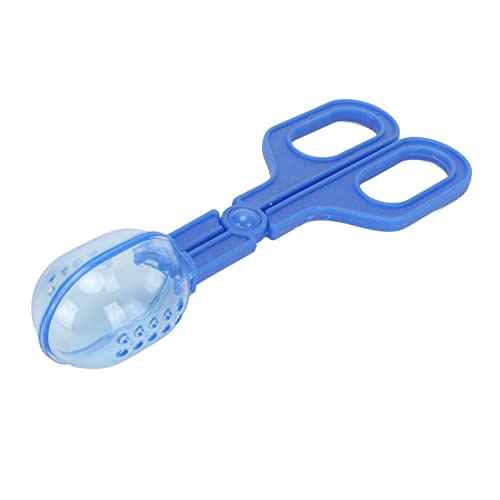 JTLB Reptile Feeding Clamp with Ventilated Poop Scoop Tool for Feeding and Cleaning, Suited for Tortoise, Lizard, Frog, Spider (Blue) - color: Blue