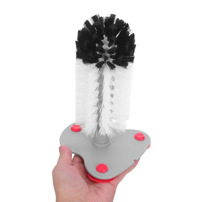 Turtle Shell Cleaning Brush with Suction Cups Abs Material 2pcs Soft Bristles for Effective Shell Scrub, Prevents Slipping for Reptiles and Tortoises for Aquarium and Tank Use