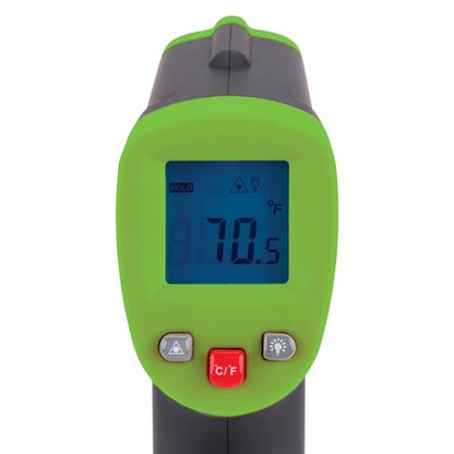 Performance Tool W89721 Digital Infrared Thermometer, 1022 Degrees F | Non-contact automotive and industrial temperature gun. 12:1 spot ratio. -58 to 1022 F range. Digital display with backlight