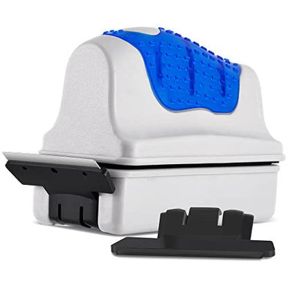 Magnetic Aquarium Fish Tank Glass Algae Scrapers Glass Cleaner Scrubber Clean [Blades Attachment, Floating, Scratch-Free, Non-Slip, Magnetizing] S - color: Dark Blue