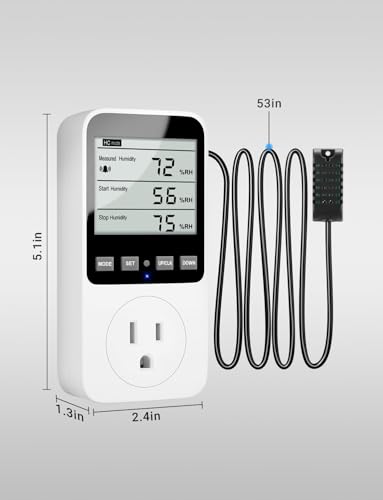 INKBIRDPLUS Temperature and Humidity Controller, Temperature Humidity Alarms, Ideal for Greenhouses, Reptiles, Incubators, Home Brewin