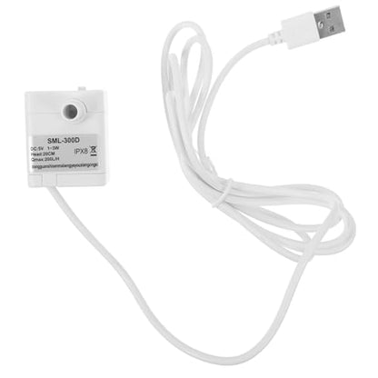 HANABASS Mini Submersible Water Pump for Aquariums Fountains and Hydroponics Quiet Usb Powered Design for Fish Tanks and Water Gardens Wear-resistant and Easy to Install
