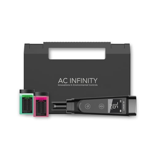 AC Infinity pH Meter Kit, High Precision Digital pH Pen | ±0.1 pH Accuracy, Nutrient Test pH Meter for Water Hydroponics Plants, Gardening, Aquariums, Swimming Pools - size: pH Meter Kit