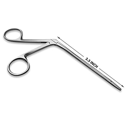 Hartman Alligator Forceps 3.5" - High Quality, Long Lasting, Professional ENT Tools, 5 Piece Set, Ear Loop Design
