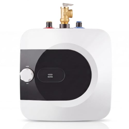 8 Gallon Mini Tank Water Heater, 120V 1500W, Under Sink Water Heater 30L | Electric Hot Water Heater SS-316L element, 86-167°F adjustable temp, wall or floor mount, 1/2" NPT for RV kitchen bathroom